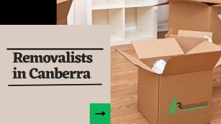 Removalists in Canberra