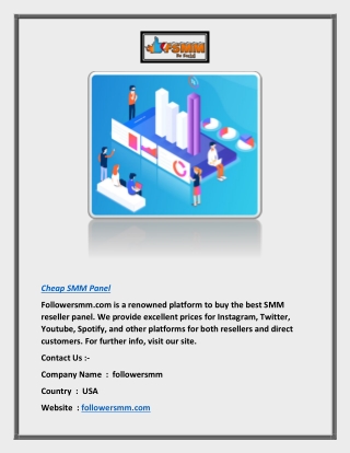 Cheap SMM Panel | Followersmm.com