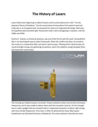 laser manufactures