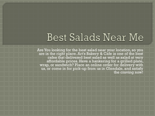 Best Salads Near Me