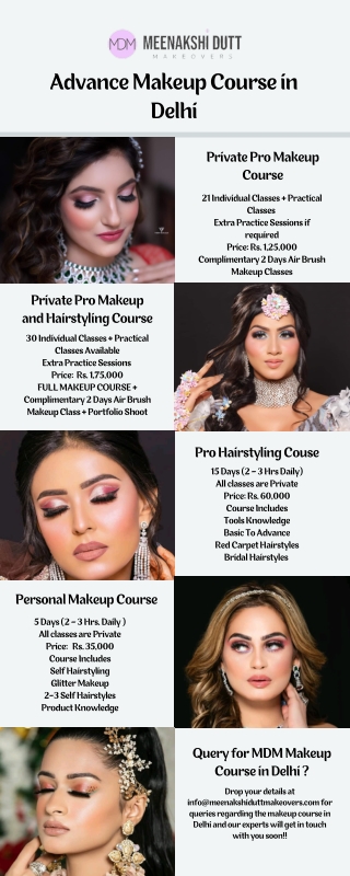 Best Professional Makeup Courses in Delhi  Meenakshi Dutt Makeovers