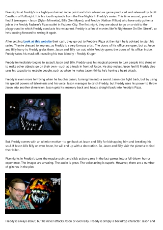 Five Nights in Freddy's 4 Game Review