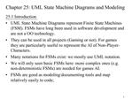 Chapter 25: UML State Machine Diagrams and Modeling