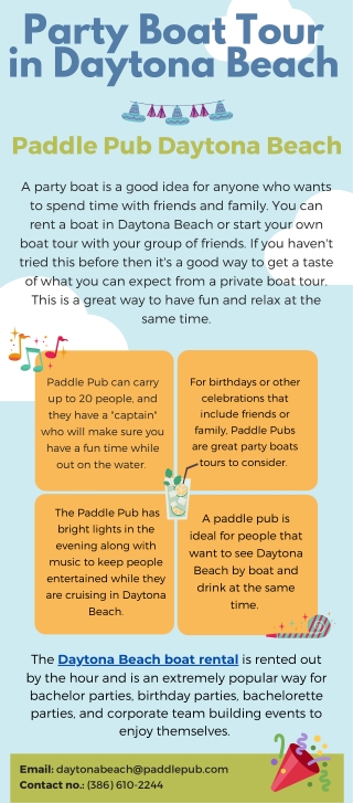 Party Boat Tour in Daytona Beach