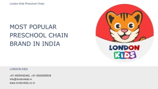 Preschool in Ahmednagar, Most Popular Preschool Chain Brand in India