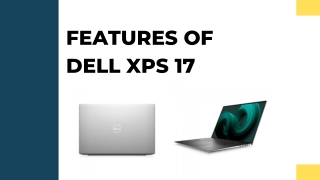 features of dell xps 17