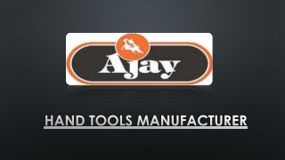 Hand Tools Manufacturer