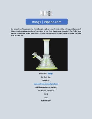 Bongs | Pipeee.com