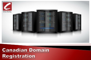 Canadian Domain Registration
