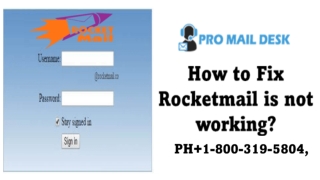 How to Fix Rocketmail is Not Working 1-800-319-5804 Rocketmail Issue