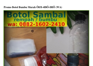 Promo Botol Bumbu Murah ౦83I•ㄐI8౦•I8I౦(whatsApp)