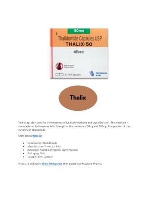 Thalix capsule