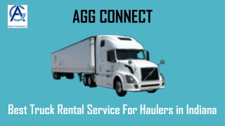 Agg Connect -  Best Truck Rental Service For Haulers in Indiana