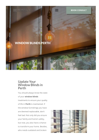 Window blinds perth