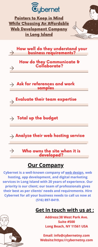 Pointers to Keep in Mind While Choosing An Affordable Web Development Company in Long Island