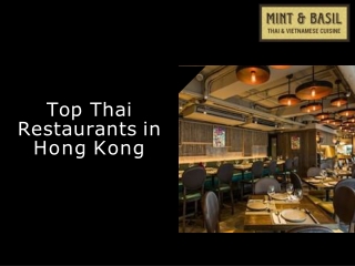 Top Thai Restaurants in Hong Kong