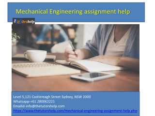 Mechanical Engineering assignment help hsjskjwsppt