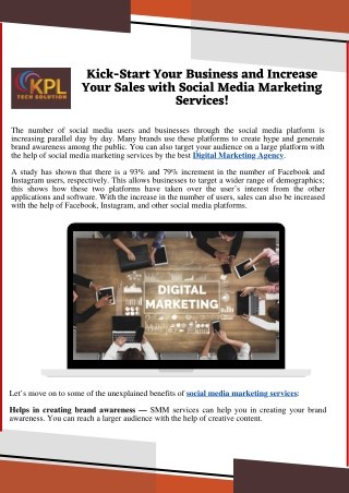 Hire an Effective Social Media Marketing Services in the USA