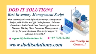 Readymade Inventory Management System - DOD IT SOLUTIONS