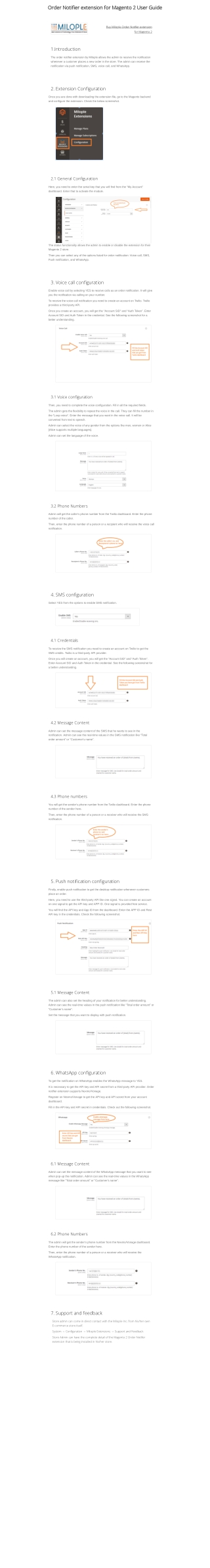 Magento 2 Order Notifier By Milople