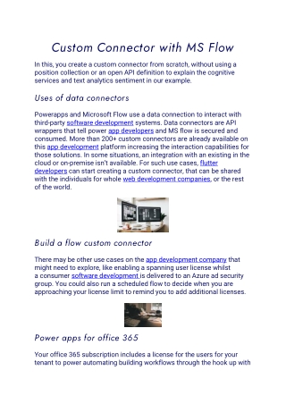 Custom Connector with MS Flow