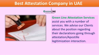 Take our help for Best Attestation Services in UAE