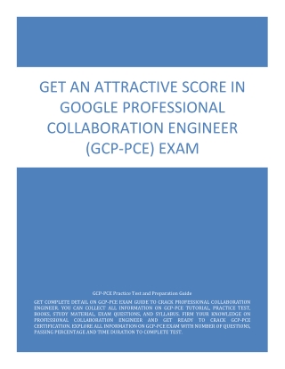 Get An Attractive Score in Google Professional Collaboration Engineer Exam