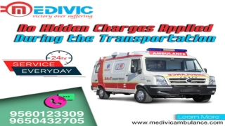 Pick the Best Ambulance Service in Chatarpur and Janakpuri by Medivic