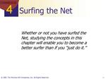 Surfing the Net