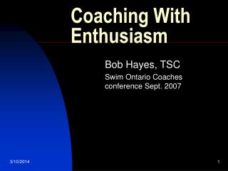 Coaching With Enthusiasm
