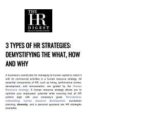 HR Strategies: What Are They?