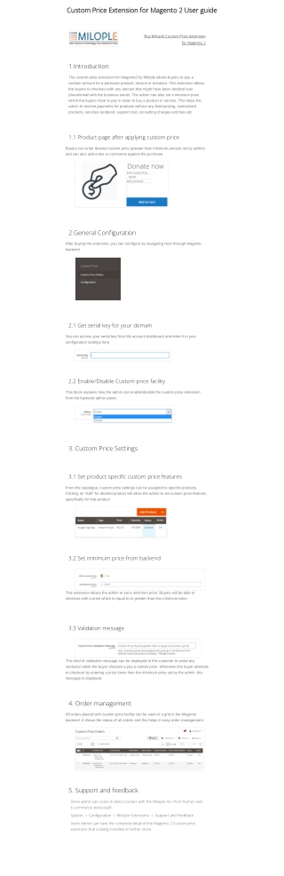 Magento 2 custom Price By Milople