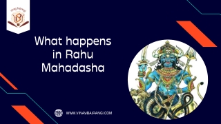 What Happens in Rahu Mahadasha