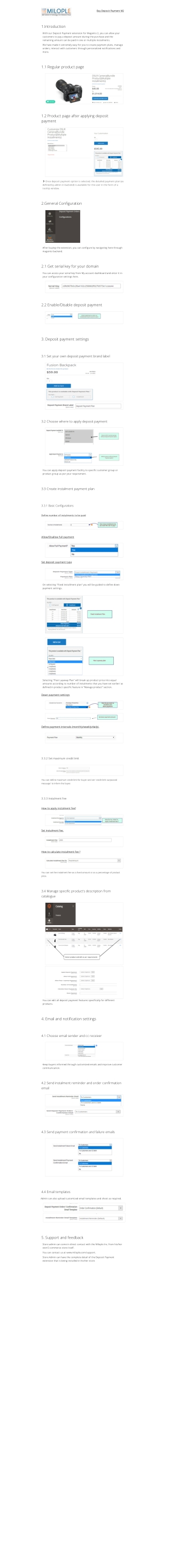 Magento 2 Deposit Payment