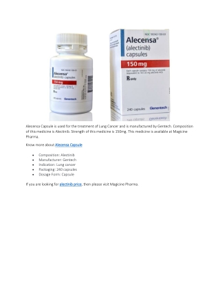 Alecensa Capsule