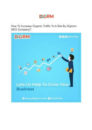 How To Increase Organic Traffic To A Site By Digiorm SEO Company (2)