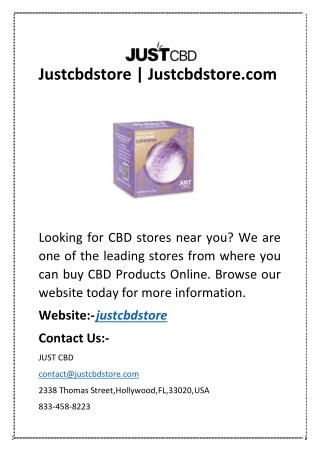 Justcbdstore | Justcbdstore.com