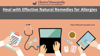Heal with Effective Natural Remedies for Allergies