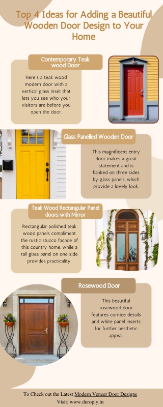 Modern Veneer Door Designs