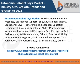 Autonomous Robot Toys Market