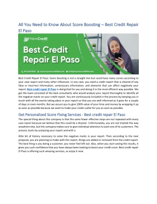 All You Need to Know About Score Boosting – Best Credit Repair El Paso-converted