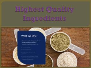 Pet Food Ingredient Suppliers - Highest Quality Pet Food Ingredients