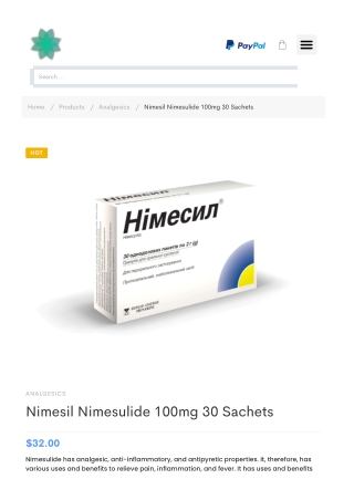 Nimesil Nimesulide 100mg 30 Sachets