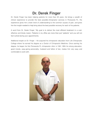 Chiropractor Pensacola