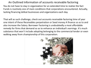 An Outlined Information of accounts receivable factoring