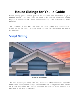 _House Sidings for You_ a Guide