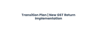 Transition Plan