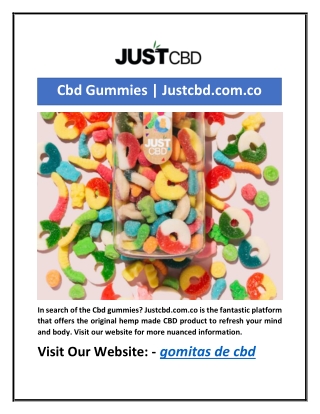 Cbd Gummies | Justcbd.com.co