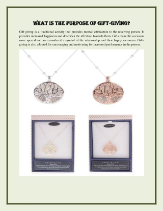 What is the purpose of gift