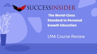 LMA Course Review Providing World-Class Personal Growth Education